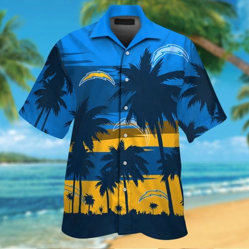 Los Angeles Chargers Hawaiian Shirt Gift for Men Women #14