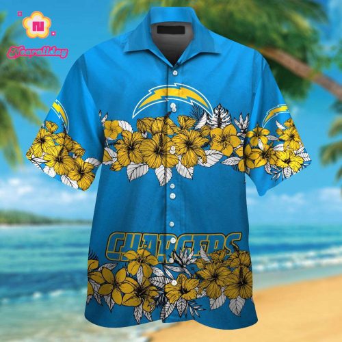 Los Angeles Chargers Hawaiian Shirt Gift for Men Women #18