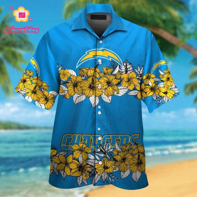 Los Angeles Chargers Hawaiian Shirt Gift for Men Women #18