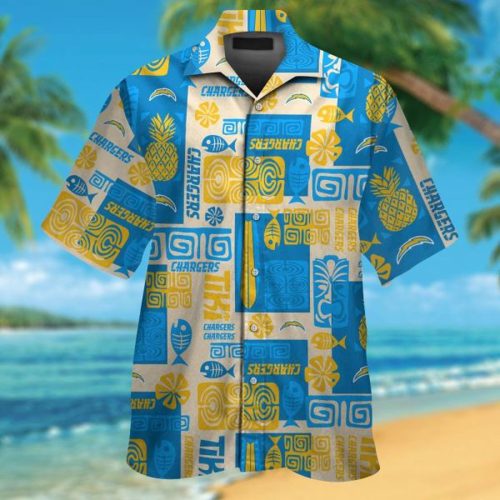 Los Angeles Chargers Hawaiian Shirt Gift for Men Women #19
