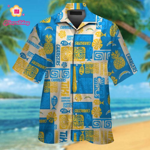 Los Angeles Chargers Hawaiian Shirt Gift for Men Women #19