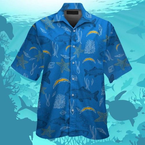 Los Angeles Chargers Hawaiian Shirt Gift for Men Women #23