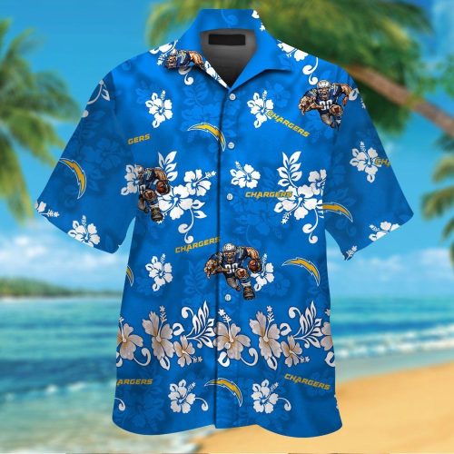 Los Angeles Chargers Hawaiian Shirt Gift for Men Women #24