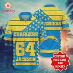 Los Angeles Chargers Star Custom Hawaiian Shirt