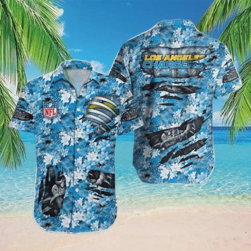 Los Angeles Chargers Summer Art Hawaiian Shirt