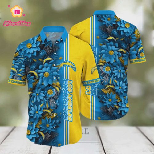 Los Angeles Chargers Summertime Aloha Hawaiian Shirt