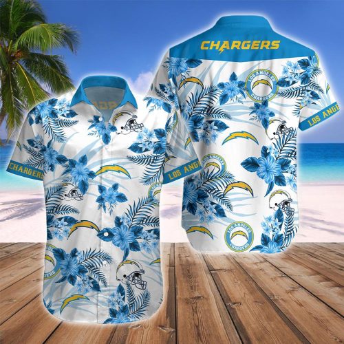 Los Angeles ChargersNFL Floral Hawaii Shirt Gift