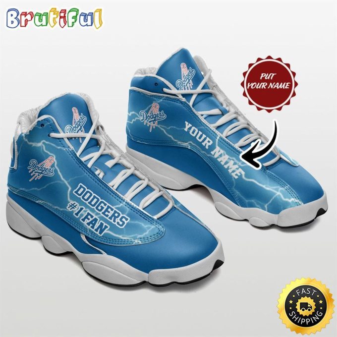 Los Angeles Dodgers Air Jordan 13 Sneaker Custom For Fans  Unisex Shoes Gift