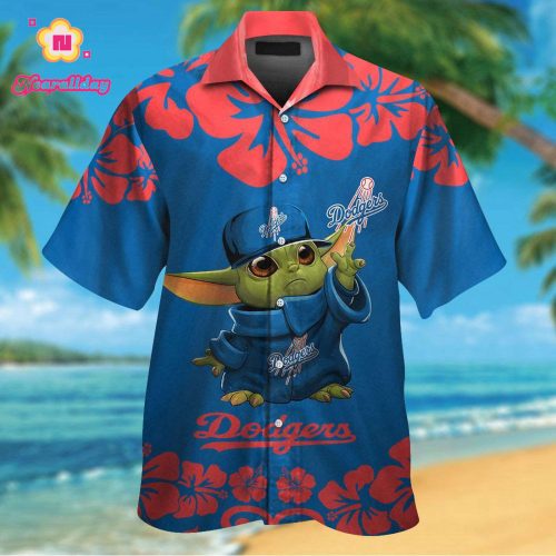 Los Angeles Dodgers Baby Yoda Hawaiian Shirt #2 – Official MLB Merchandise