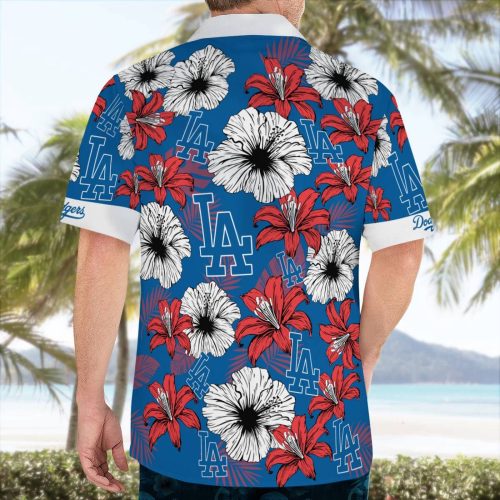 Los Angeles Dodgers Tropical Floral Aloha Hawaiian Shirt – Official MLB Merchandise