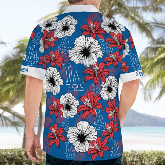 Los Angeles Dodgers Tropical Floral Aloha Hawaiian Shirt – Official MLB Merchandise
