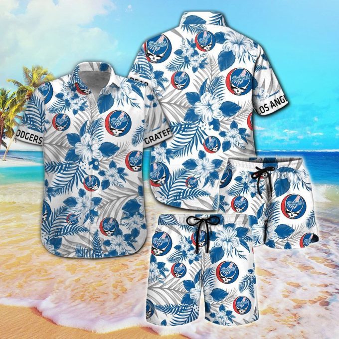 Los Angeles Dodgers & Grateful Dead Hawaiian Shirt – Official MLB Merchandise