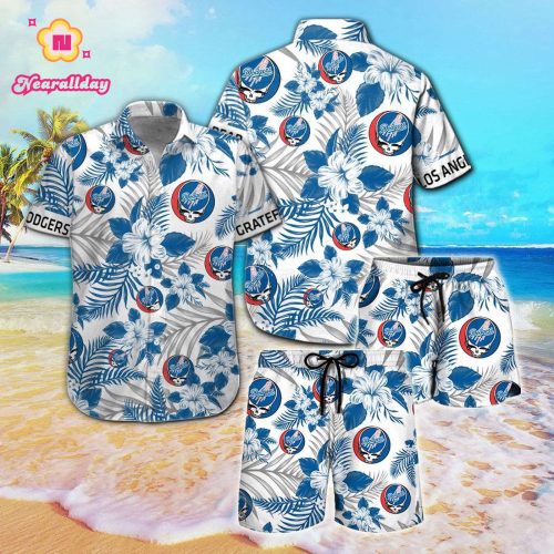 Los Angeles Dodgers & Grateful Dead Hawaiian Shirt – Official MLB Merchandise