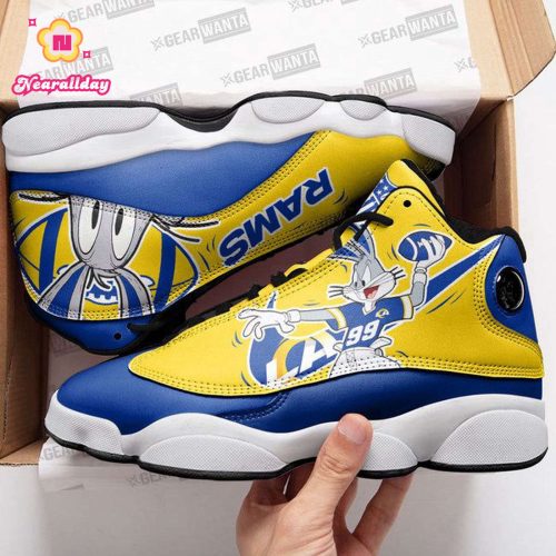 Los Angeles Rams Air Jordan 13 Sneaker Custom For Fans Gift
