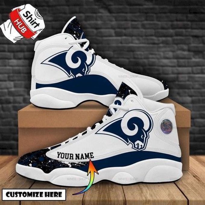 Los Angeles Rams Air Jordan 13 Sneaker Custom For Fans Gift