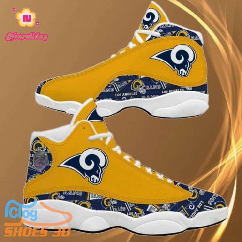 Los Angeles Rams Air Jordan 13 Sneaker Custom For Fans Gift
