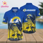 Los Angeles Rams Flower Full Printed Hawaiian Shirt