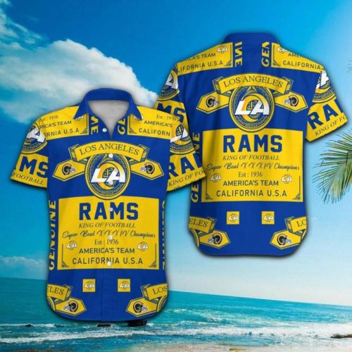 Los Angeles Rams Hawaiian Shirt Gift for Men Women #18