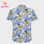Los Angeles Rams Tropical Hibiscus Flowers Hawaiian Shirt