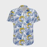 Los Angeles Rams Tropical Hibiscus Flowers Hawaiian Shirt
