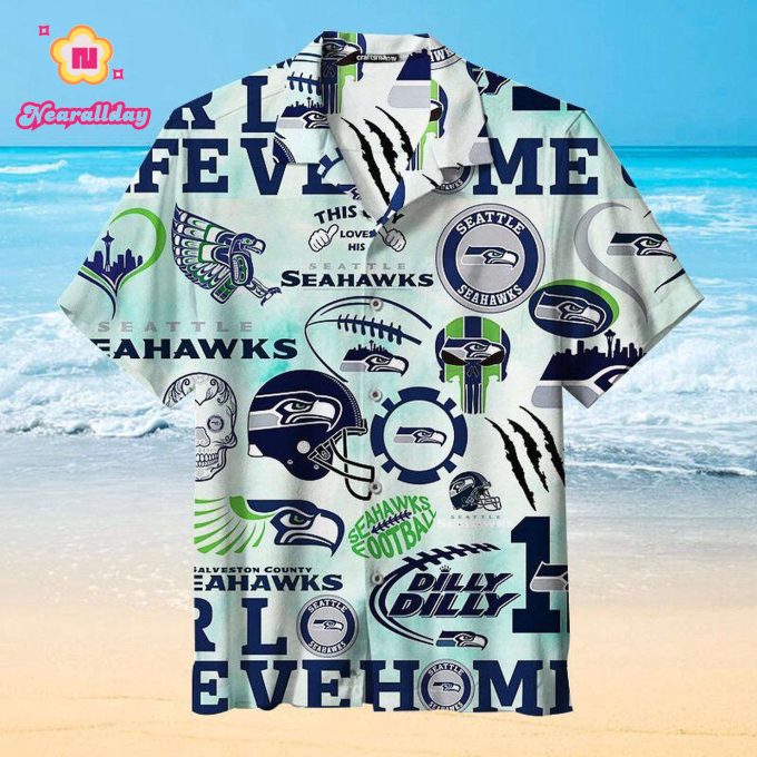 Love My Seattle Seahawks Nfl Premium Hawaiian Shirt Gift For Sports Lovers