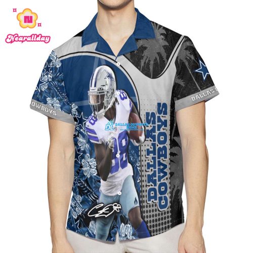 Men’s DCH CeeDee Lamb Blue Dallas Cowboys Legend Hawaiian Shirt