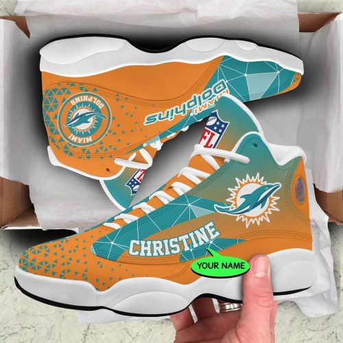 Miami Dolphins Air Jordan 13 Sneaker Custom For Fans Gift