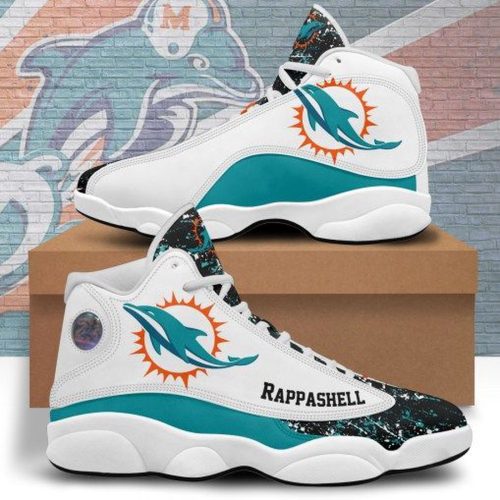 Miami Dolphins Air Jordan 13 Sneaker Custom For Fans Gift