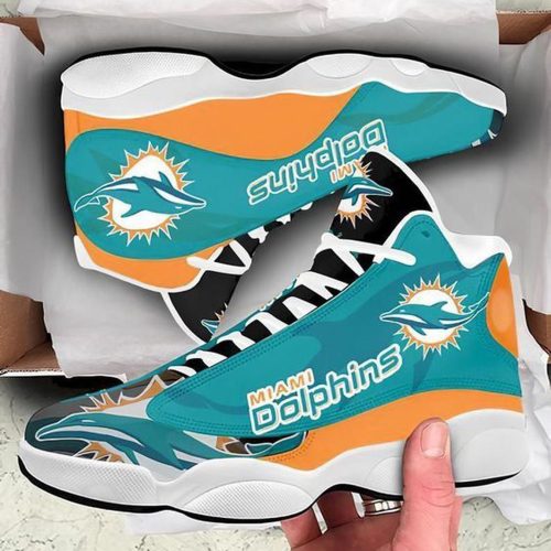 Miami Dolphins Air Jordan 13 Sneaker Custom For Fans Gift