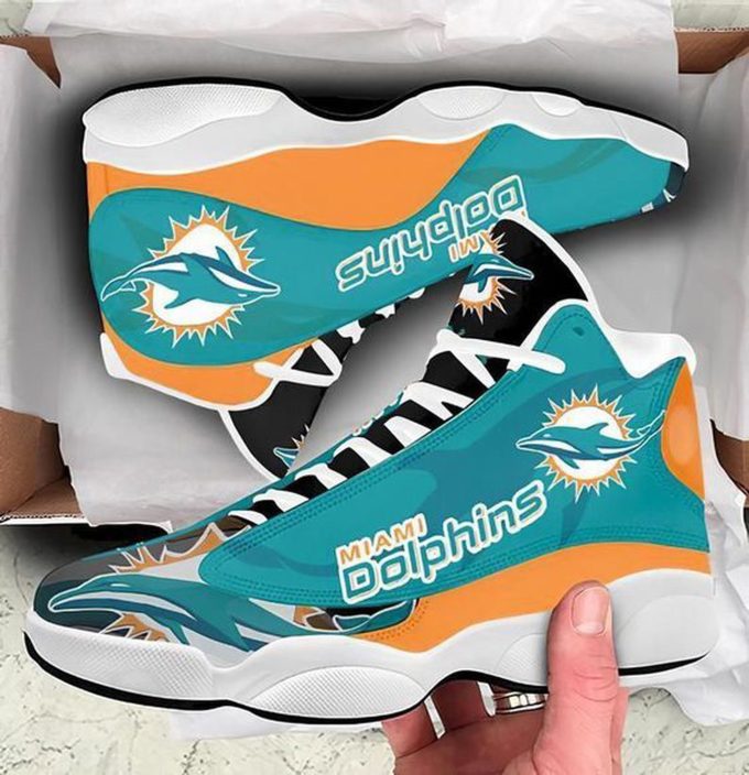 Miami Dolphins Air Jordan 13 Sneaker Custom For Fans Gift