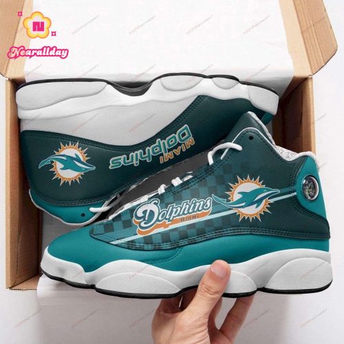 Miami Dolphins Air Jordan 13 Sneaker Custom For Fans Gift