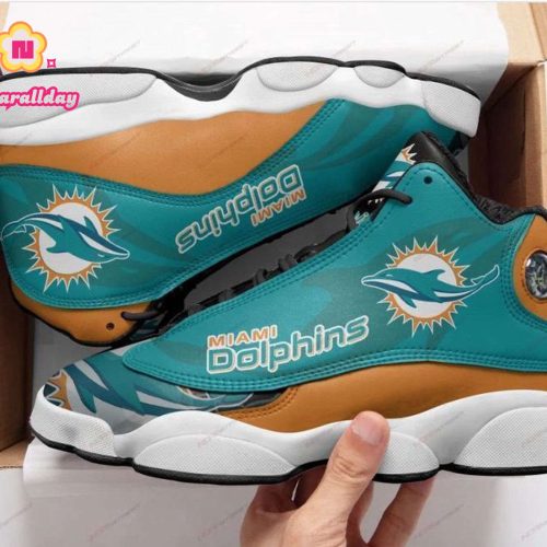 Miami Dolphins Air Jordan 13 Sneaker Custom For Fans Gift
