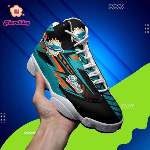 Miami Dolphins Air Jordan 13 Sneaker Custom For Fans Gift