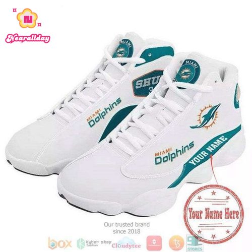 Miami Dolphins Air Jordan 13 Sneaker Custom For Fans Gift