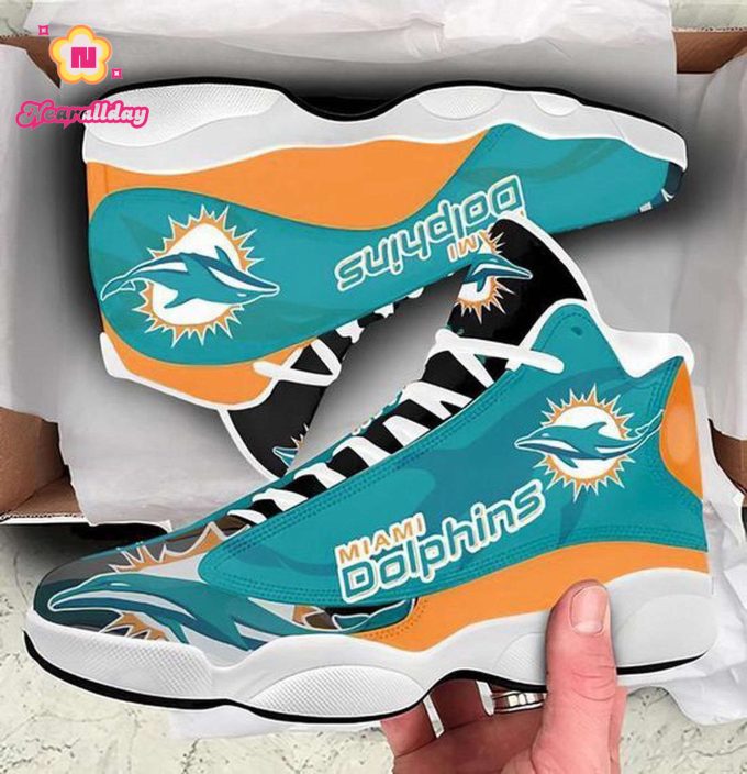 Miami Dolphins Air Jordan 13 Sneaker Custom For Fans Gift