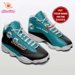 Miami Dolphins Air Jordan 13 Sneakers Personalized Sport Shoes For Men Women