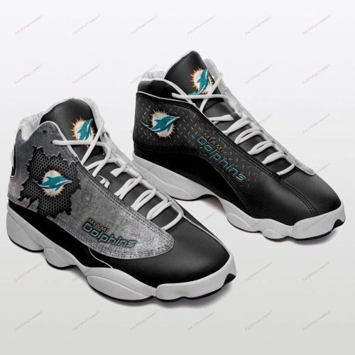 Miami Dolphins Air Jordan 13 Sneakers Sport Shoes V1 For Men Women
