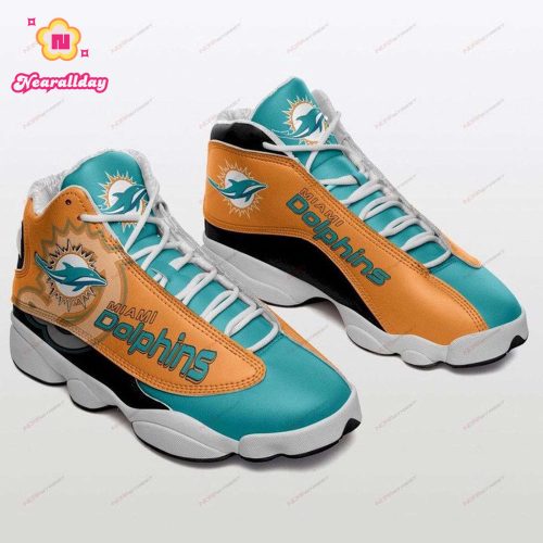Miami Dolphins Air Jordan 13 Sneakers Sport Shoes V2 For Men Women