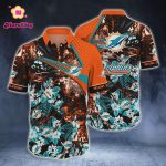 Miami Dolphins Cool Floral Hawaiian Shirt
