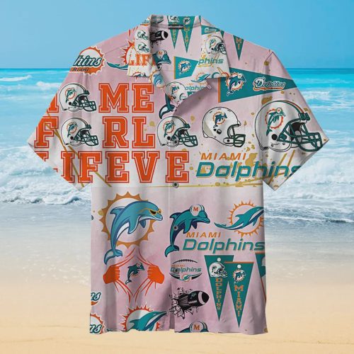 Miami Dolphins Gift Logo Hawaiian Shirt