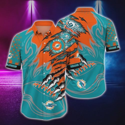 Miami Dolphins Gift Monster Hawaiian Shirt