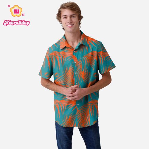 Miami Dolphins Hawaiian Button Up Shirt