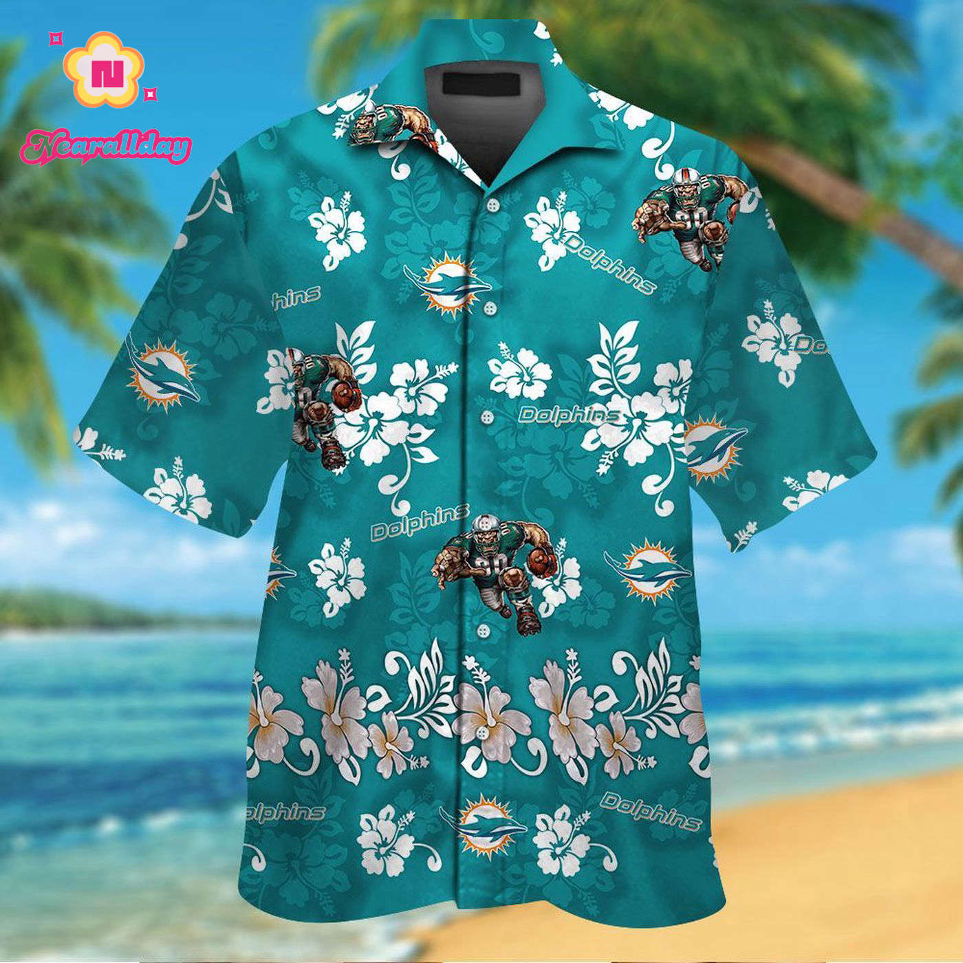 Miami Dolphins Hawaiian Shirt Gift for Men Women #14 Miami Dolphins Hawaiian Shirt Gift for Men Women #14