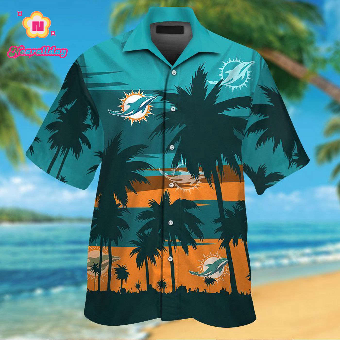 Miami Dolphins Hawaiian Shirt Gift for Men Women #19 Miami Dolphins Hawaiian Shirt Gift for Men Women #19