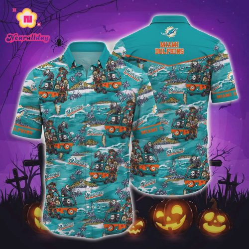 Miami Dolphins Killer Team Hawaiian Shirt