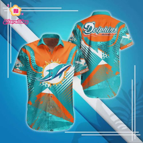 Miami Dolphins Special Digital Pattern Hawaiian Shirt