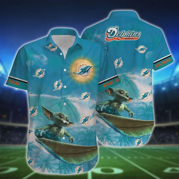 Miami Dolphins Special Yoda Hawaiian Shirt