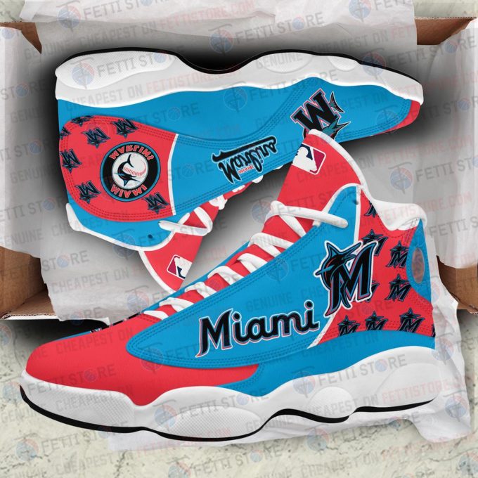 Miami Marlins Air Jordan 13 Sneaker Custom For Fans  Unisex Shoes Gift