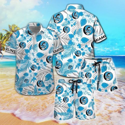 Official Miami Marlins & Grateful Dead Hawaiian Shirt – Limited Edition