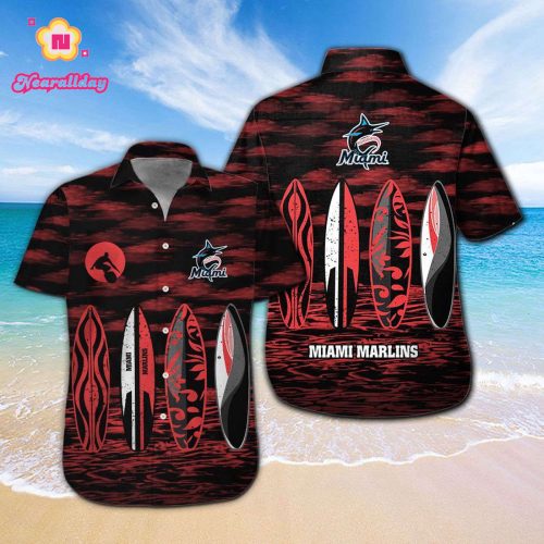 Official Miami Marlins Hawaiian Shirt - Get Your Tropical Team Spirit On!